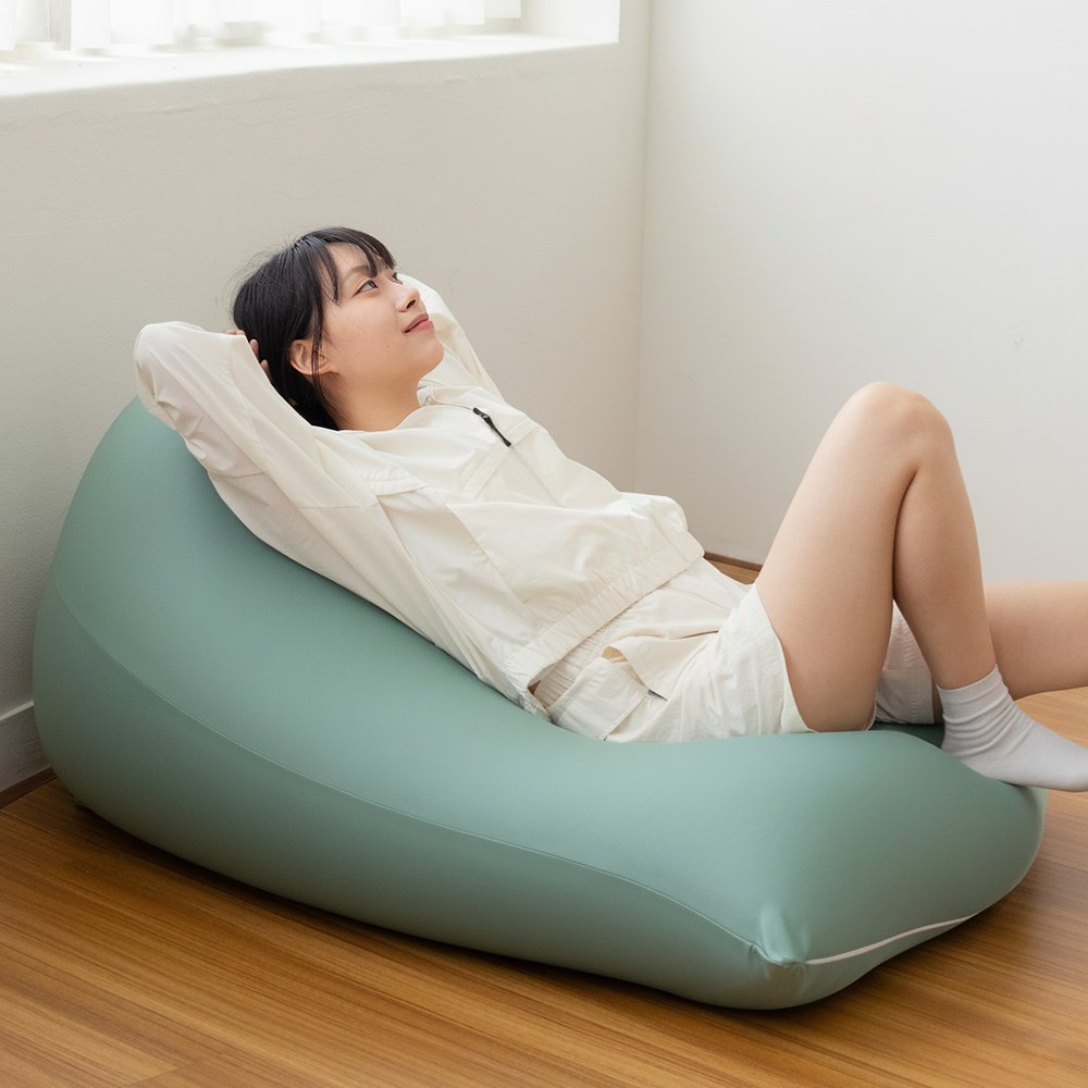 LINU 리누 꿀바른 빈백 대형 1인 쇼파 북유럽스타일, 다이노그린 87,900원