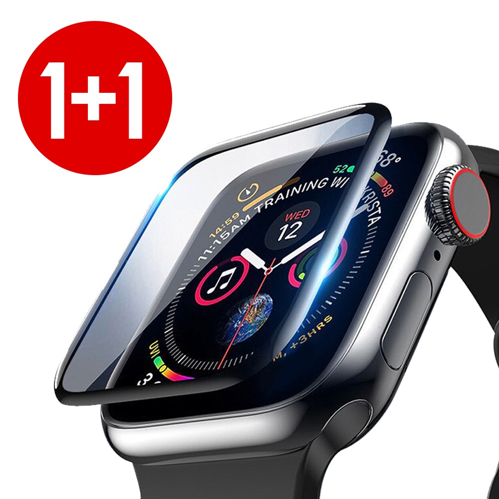 (1+1) 이스카이 애플워치 SE/6/5/4/3/2/1 호환 3D 풀커버 쉴드 강화필름 액정보호필름 38 40 42 44mm, 2개 7,900원