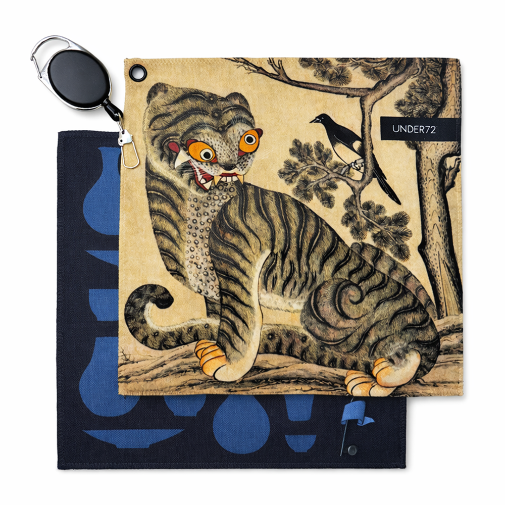 언더72 헤리티지 골프수건 릴타올 파크골프 공닦는 릴와이어형, 1세트, 호작도 9,500원