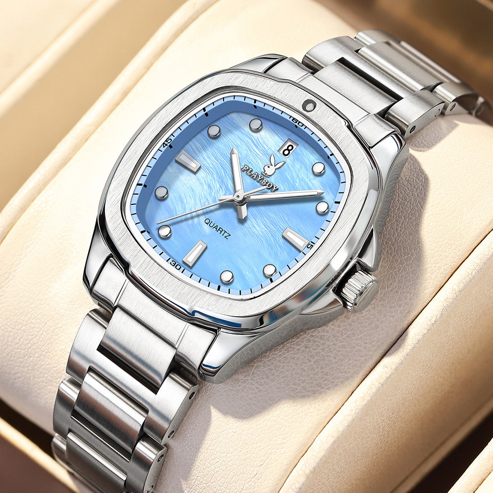 PLAYBOY 플레이보이 여자 명품 감성 시계 방수 메탈 손목시계 데일리 선물용 52,000원