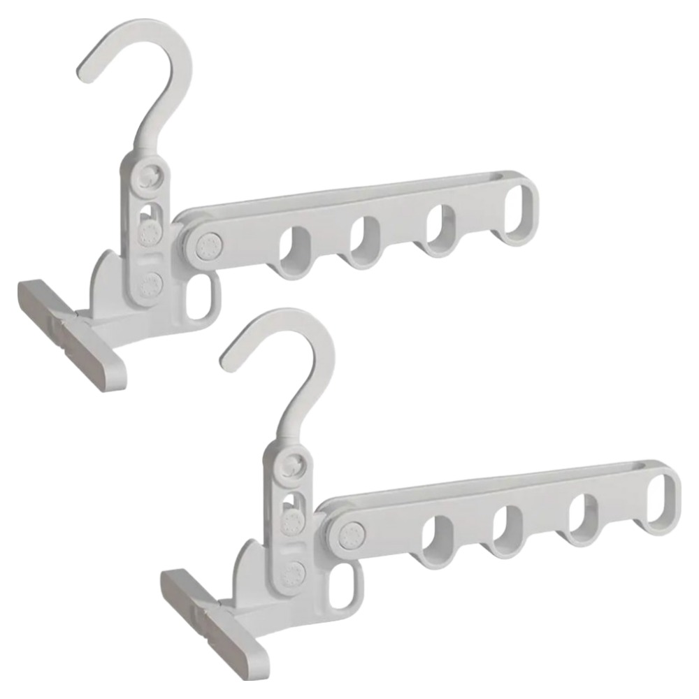 오코로 접이식 여행용 걸이식 옷걸이 5홀 ONE SIZE, 화이트, 2개 5,500원