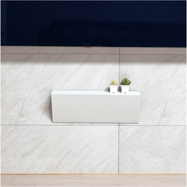 벽걸이 TV선정리 콘센트가리개 브라켓 셋탑박스 선반 사운드바 거치대 무타공 매직히든선반 22,000원