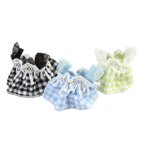 인형 체크 원피스 모루인형 가방 키링 옷입히기 꾸미기 2,000원