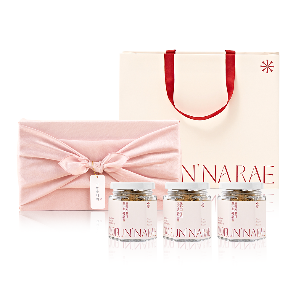 조은나래 콩고물 도라지정과 선물 세트 80g X 3개입 35,000원