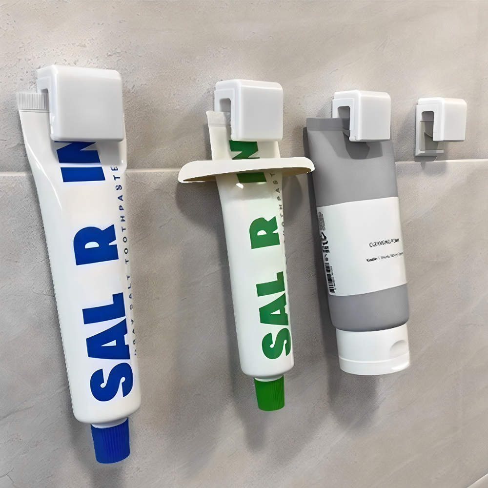 브로픽 무타공 클립형 치약걸이 4p + 치약클립 1p 3,890원