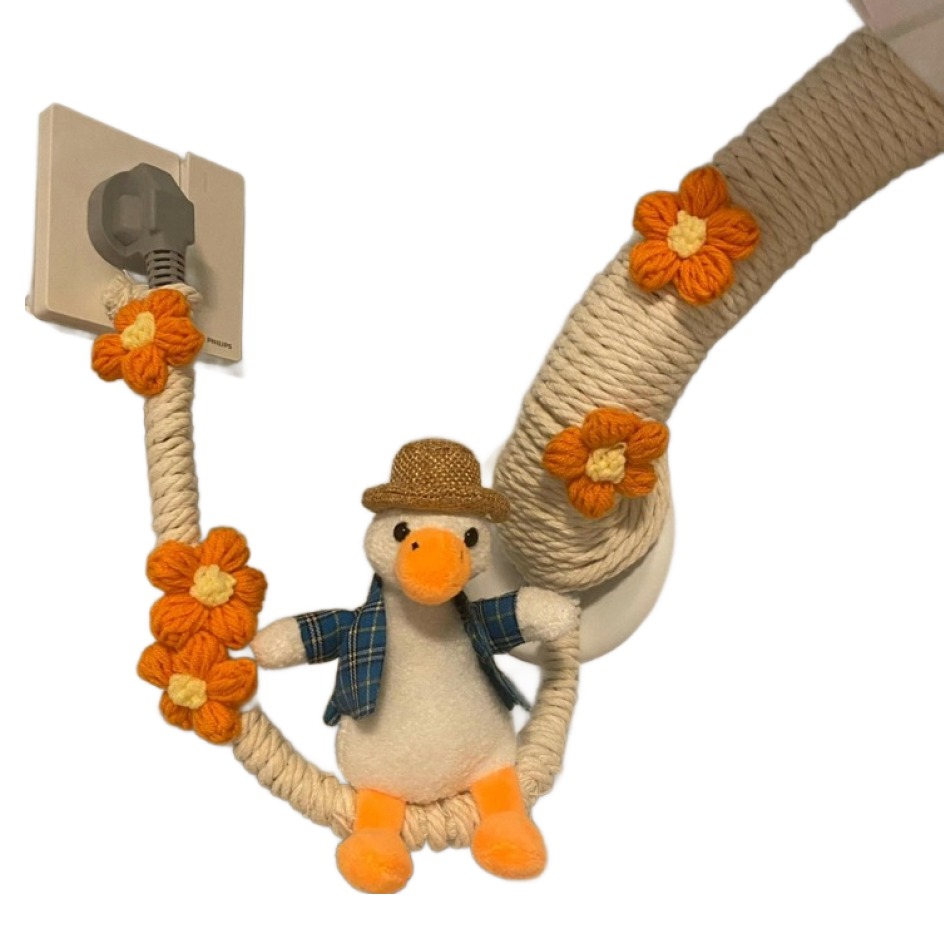 거친언니 귀엽고 창의적인 벽걸이 에어컨 파이프 장식 오리 + 20m 세트, 1세트, 단일상품 12,860원