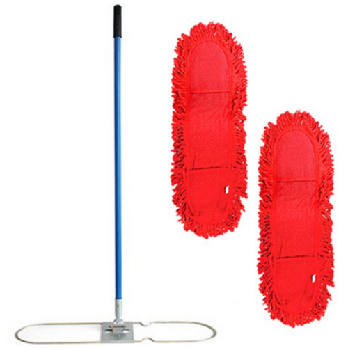 월드크린 리스킹 기름 걸레 적색 105cm 2p+리스킹 판자루, 1세트 19,700원