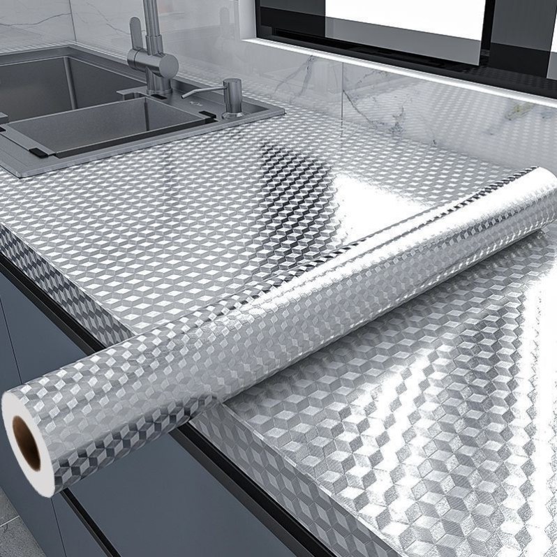 접착식 두꺼운 방수 기름때 방지 주방 알루미늄 시트지, 2개 9,900원