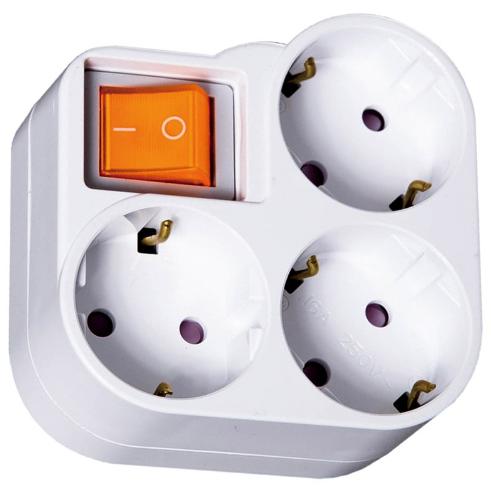 디데이마트 대기전력 차단 T형 사각3구 멀티 콘센트 안전 사각3구 절전 스위치달린 멀티탭 콘센트 돼지코 T자형콘센트 전기절약 티자형 15,510원