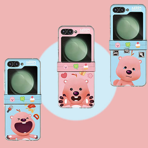 [제작] TW 잔망루피 갤럭시Z플립 페이스 반투명 컬러 힌지 하드 케이스 23,100원