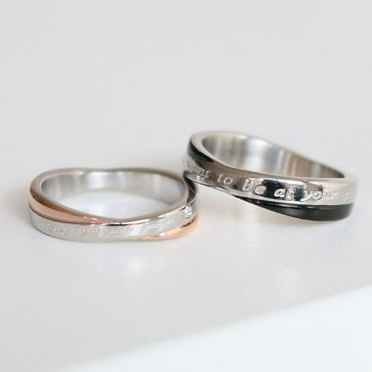 써지컬스틸 트윙클 커플링 써지컬반지 각인 이니셜반지 18,900원