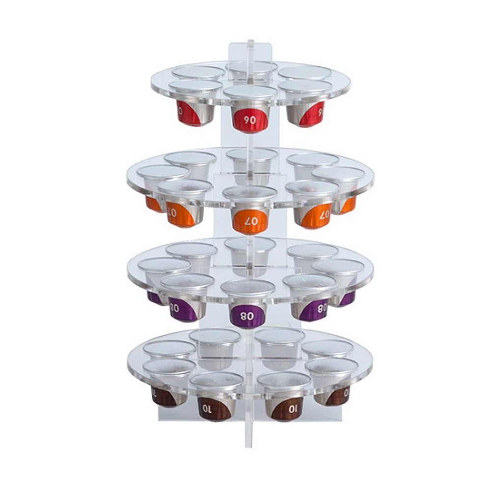 ^^혀니스토어 블랜드 4단 캡슐커피 홀더 30구 투명 홈카페용품, 단일상품1, 1개 27,430원