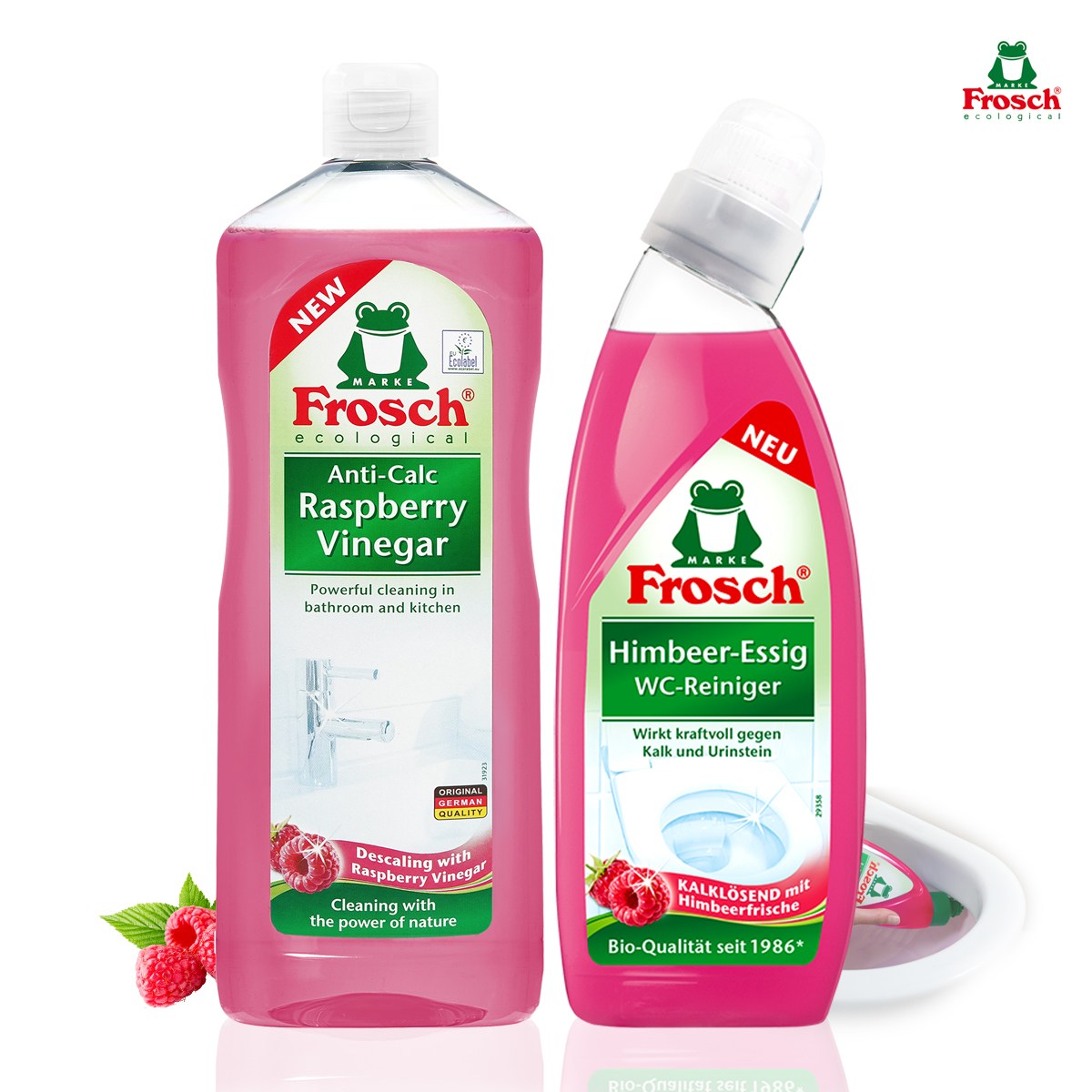 프로쉬 욕실 청소 2종 [라즈식초다목적+라즈변기세정] 16,200원