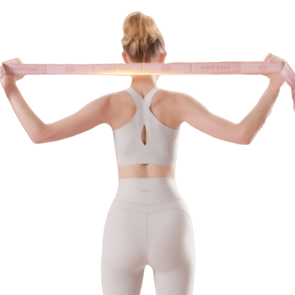 YOTTOY KOREA 요토이 10단계 세그먼트 밴드 필라테스 발레 하체훈련 중량 고탄성 고탄력밴드, 1개, 핑크 24,500원