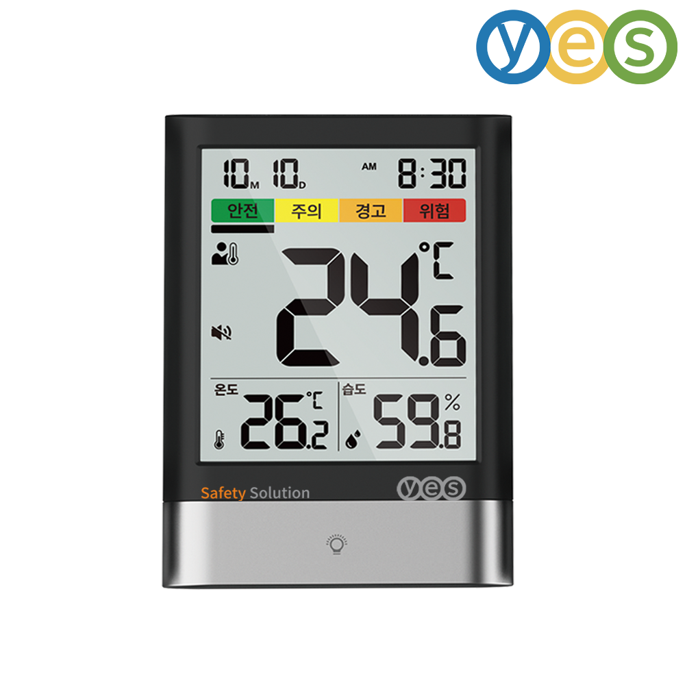 YES 영이과학기기 CIT 디지털 체감온도계 4단계알림, 1개, 검정 (BLACK), 현재가 32,900원