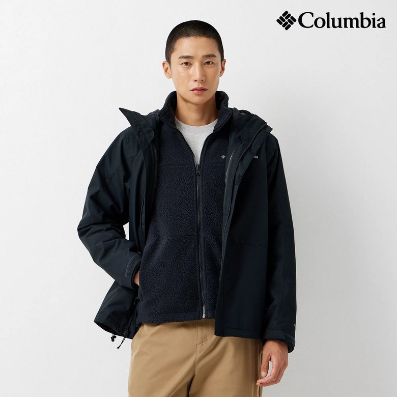 컬럼비아 COLUMBIA 남성직수입 방수,방풍 플리스 3in1 인터체인지 자켓 WE4714 (정상가:239, 111,300원
