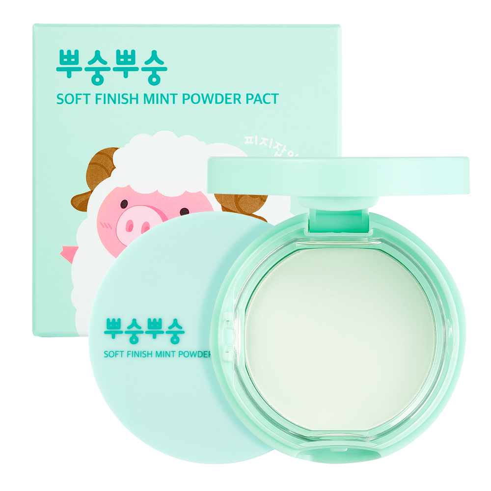 미팩토리 뿌숭뿌숭 파우더팩트 9g, 민트, 1개 8,400원