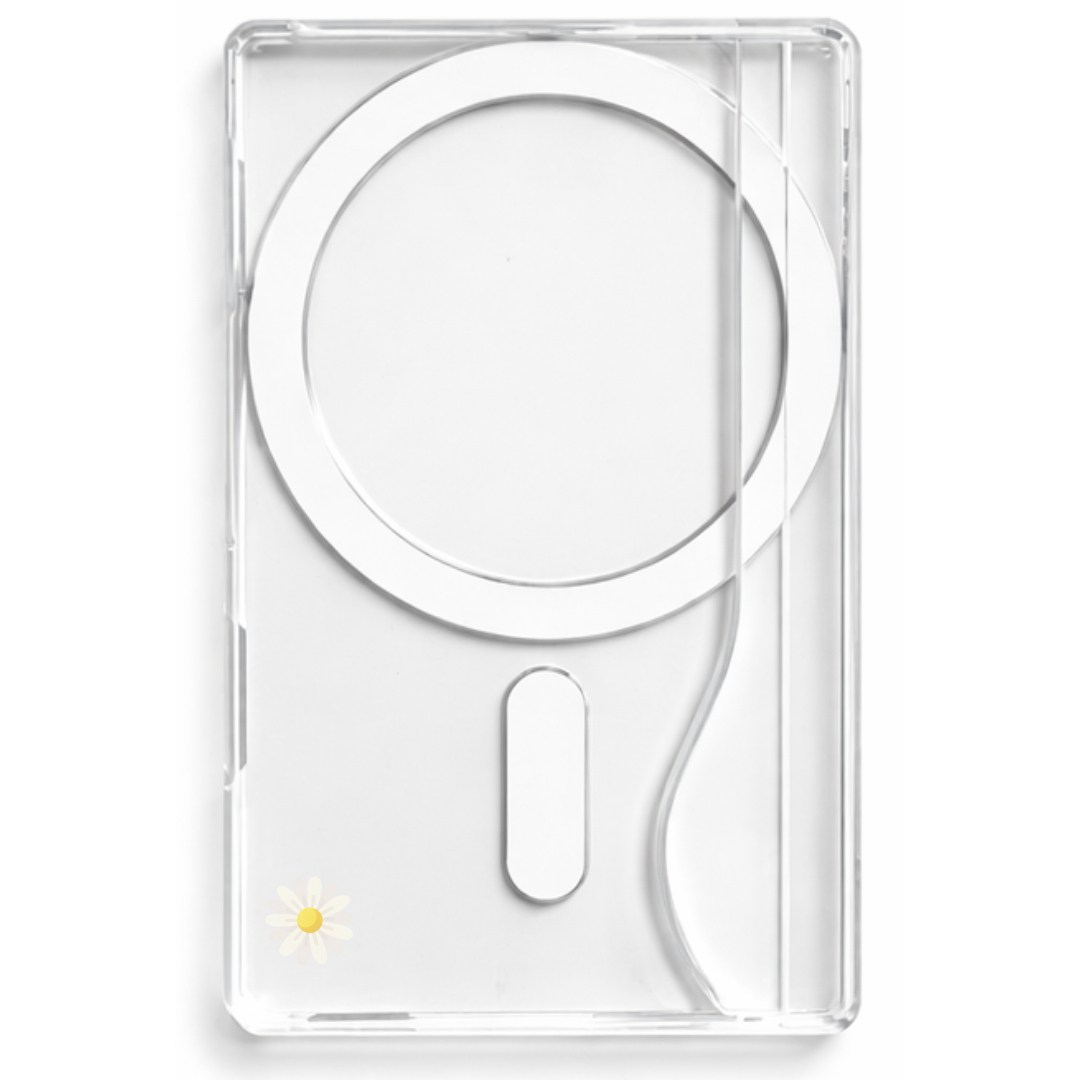 SUMSTU 1장 맥세이프 투명 슬림 한장 카드 수납 지갑 포켓 휴대폰 케이스, 1개, 투명데이지1 12,900원