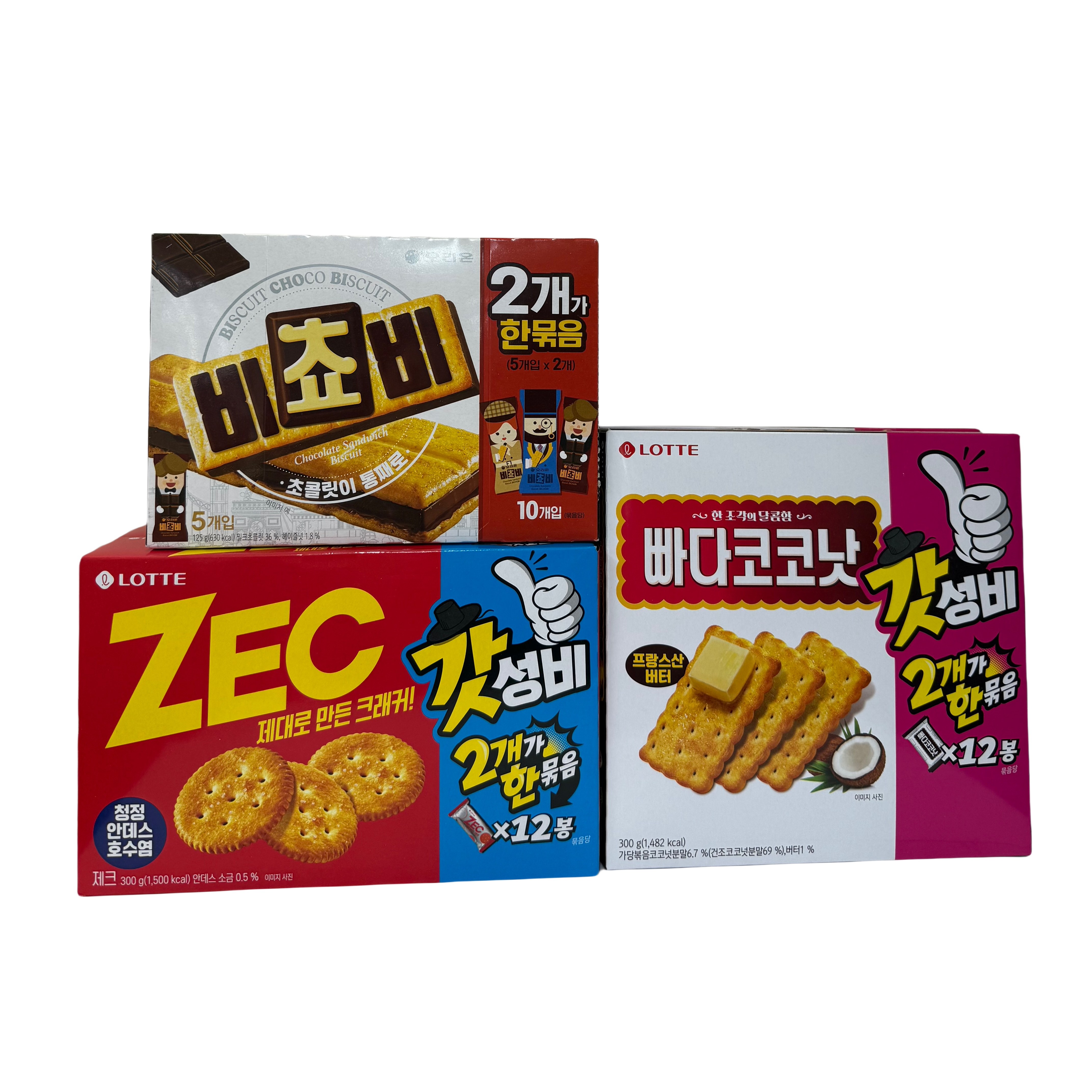 (장우)사무실 과자 탕비실 묶음과자 대용량 실속과자세트 3종(비쵸비10+빠다코코낫12+제크12) 46,800원