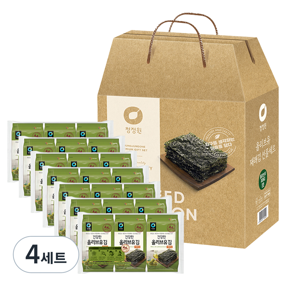 청정원 올리브유 재래김 1호, 5g, 21봉, 4세트 54,570원