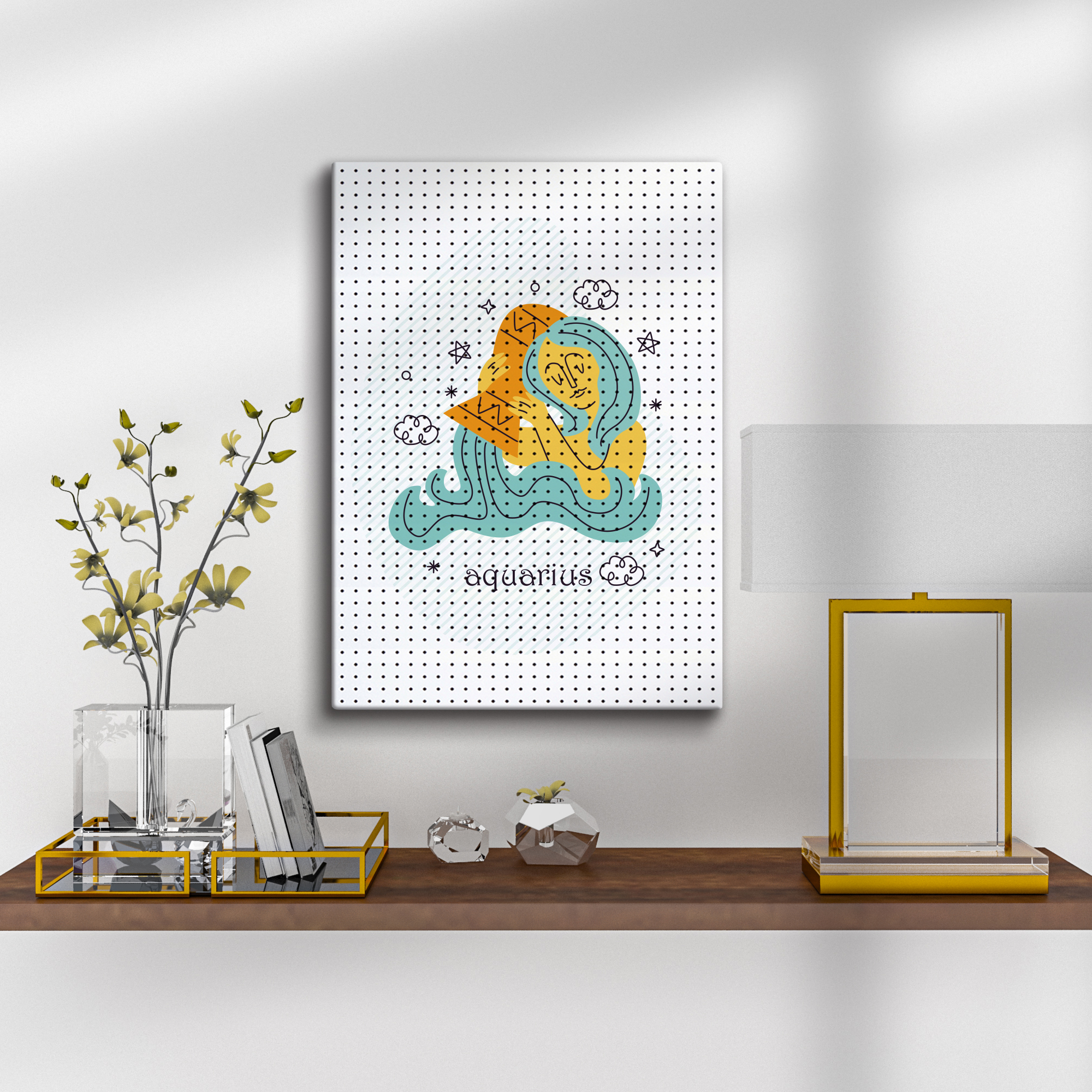 타공판닷컴 UV프린팅 타공판 600 x 800 mm, 별자리(물병자리), 1개 52,440원