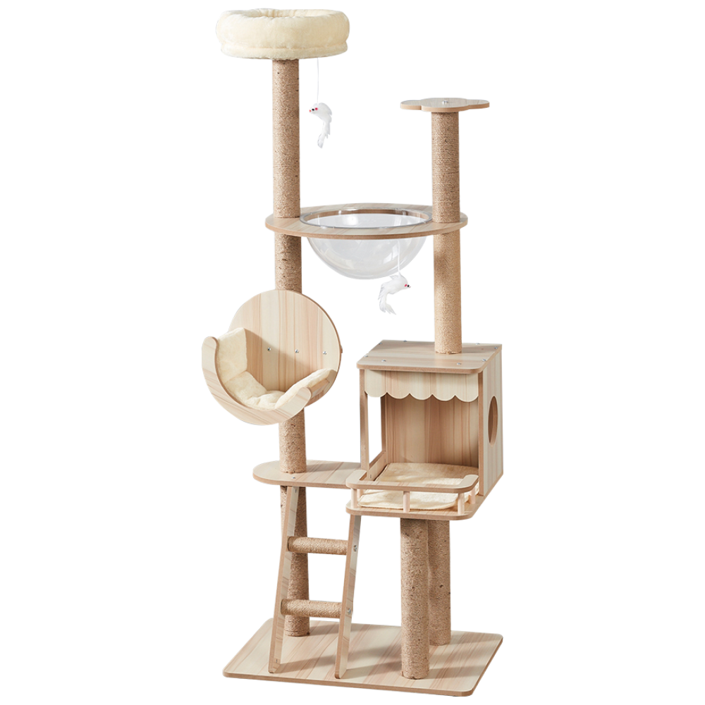 멍냥타임 캡슐 캣타워 6단 8788 고양이 놀이탑 삼줄기둥 58,000원