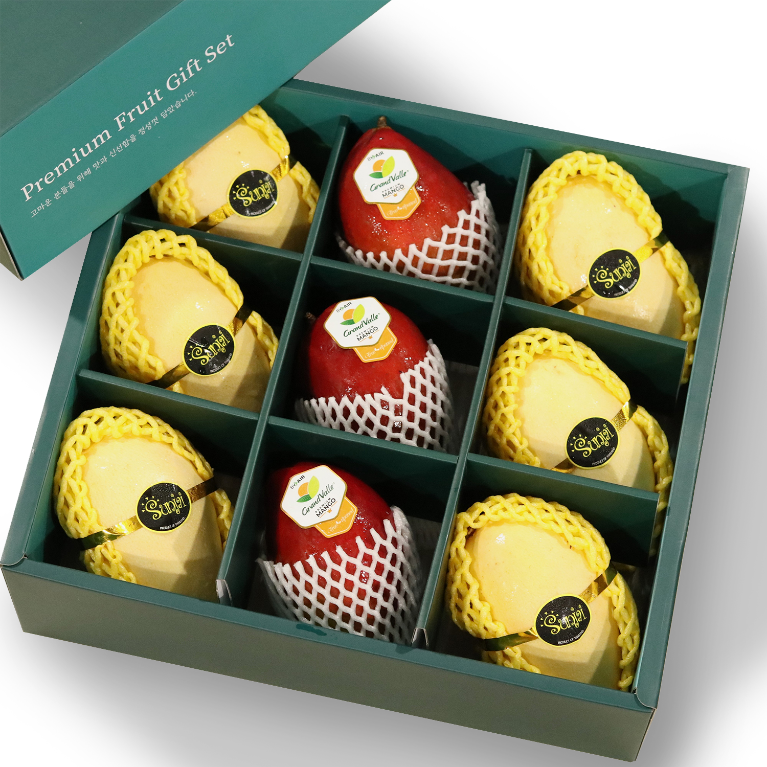 [항공직송] 프리미엄 혼합 망고 선물세트(보자기포장) 40,900원