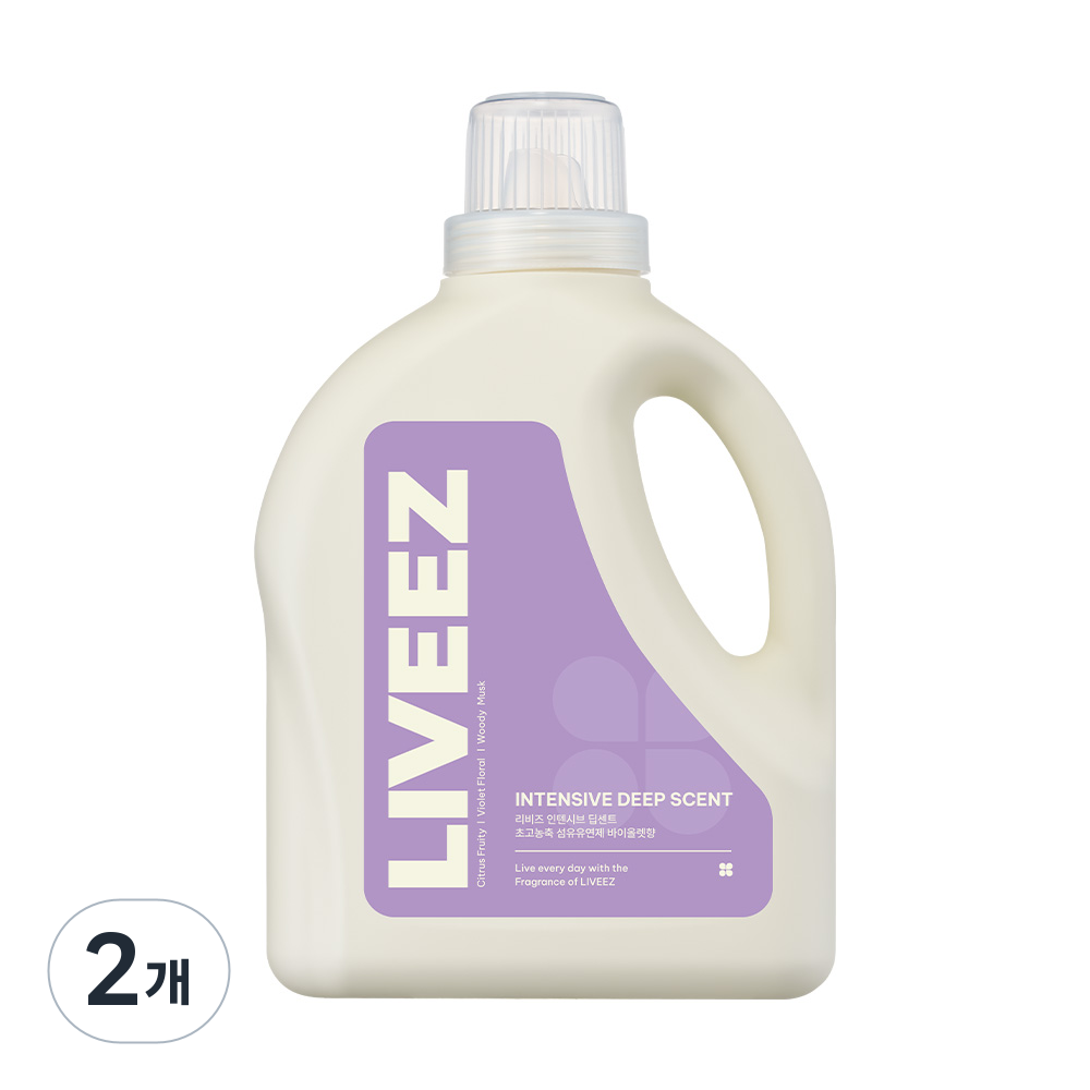리비즈 인텐시브 딥센트 섬유유연제 초고농축/바이올렛향, 2개, 2L 15,500원