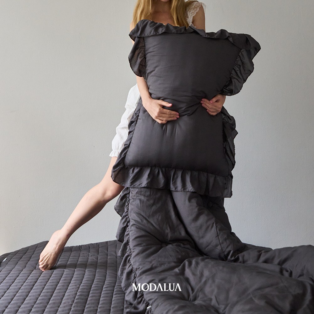 [공식인증] 에그룸 하이엔드 텐셀모달100% 프릴 차렵이불 4color 124,900원