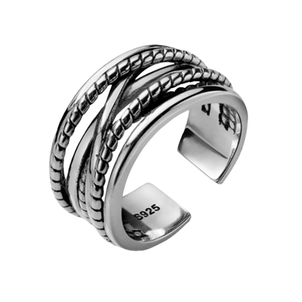 헤미안 실버 925 빈티지 볼드 커플 링 은 반지 HR250734 64,900원