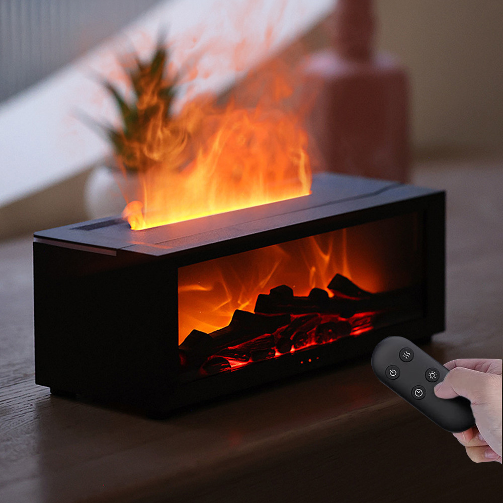 21세기트랜드 에오스 오로라 벽난로 조명 리모컨 가습기, 블랙 25,800원