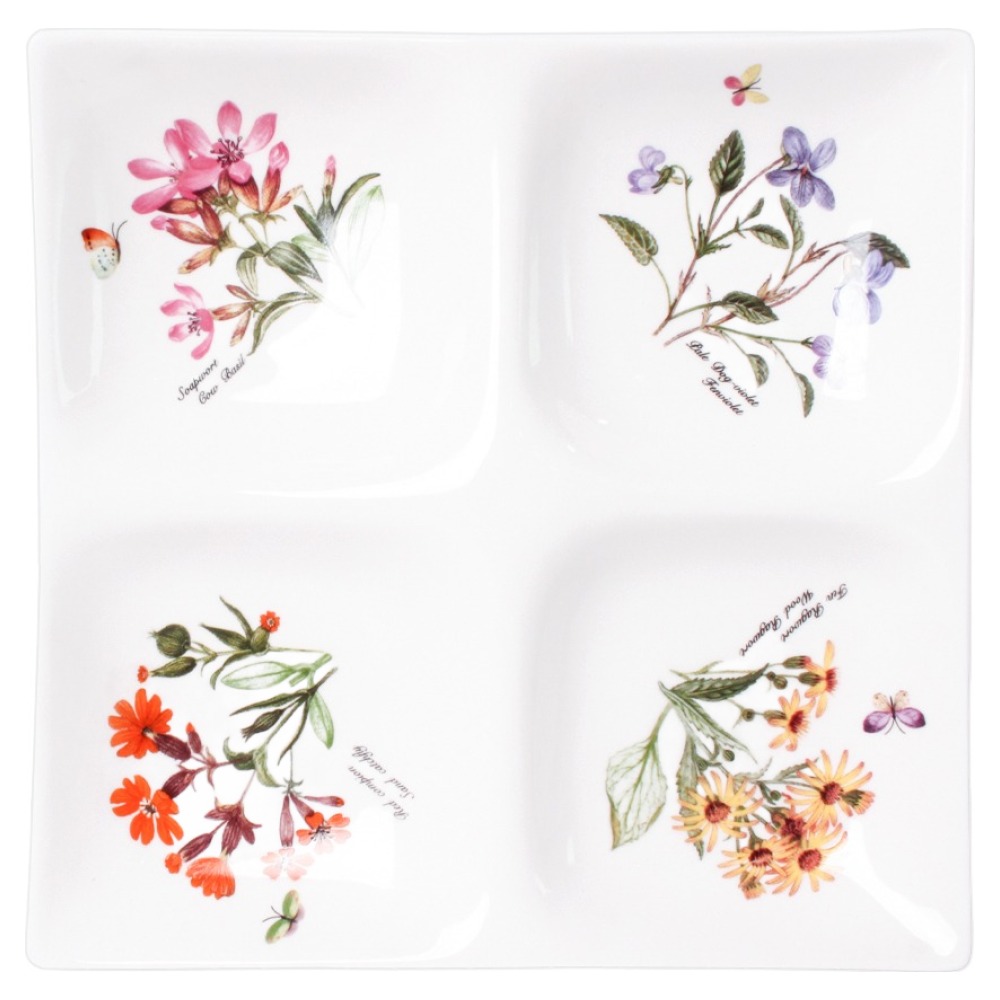 빈티지 클래식 도자기 4칸 나눔접시 대형, 현재가 17,170원