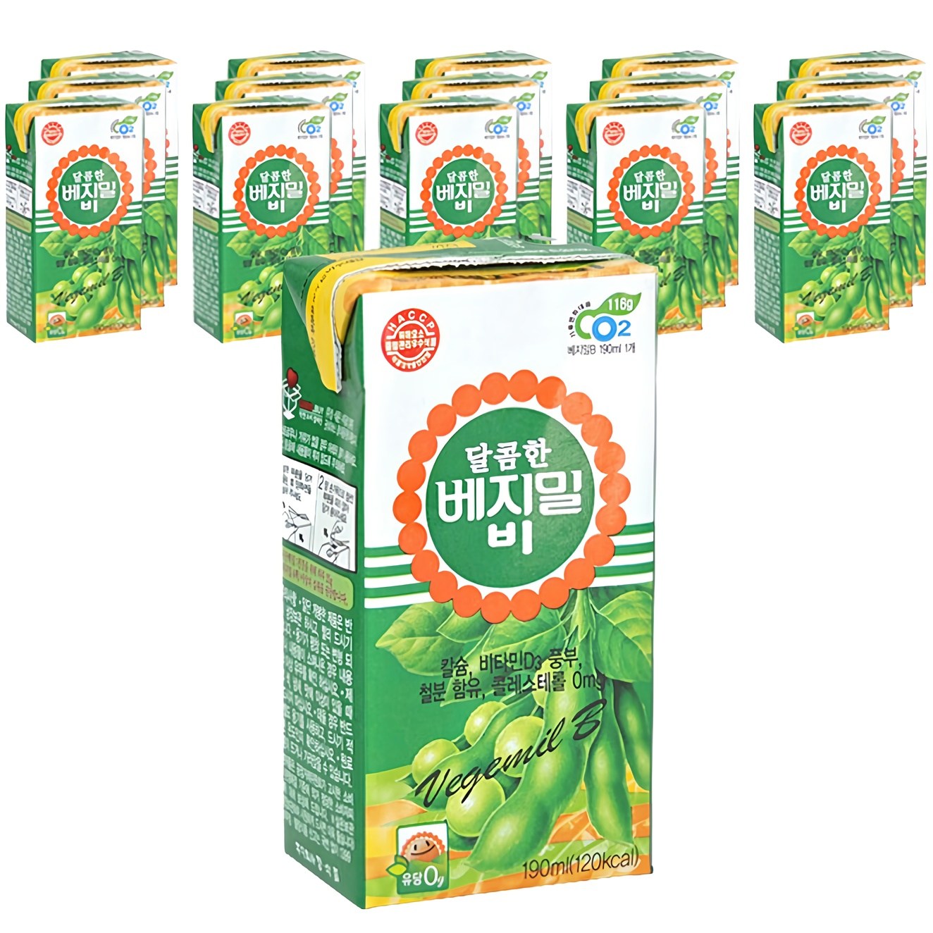 베지밀 비 달콤한 두유, 190ml, 16개 9,080원