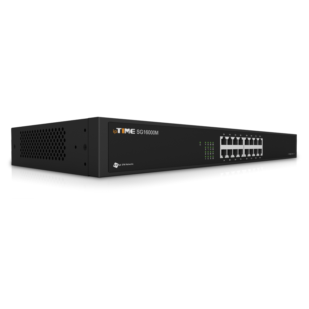 ipTIME SG16000M 16포트 스위칭허브 1000Mbps 랙마운트가능, SG16000A 후속출고, 1개 109,000원