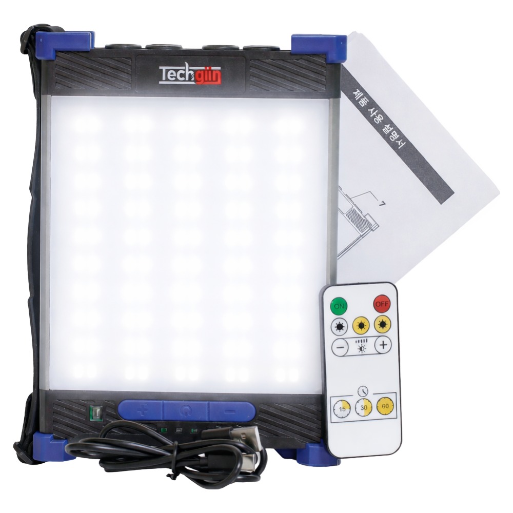 (크기:중) 테크진 충전식 LED 캠핑 랜턴 3천루멘스 20000mAh 슈퍼 강력 자석 대용량 배터리 리모컨 방식 작업등 손잡이 걸이식 각도 조절 조명 라이트, dark blue, 1개 117,800원