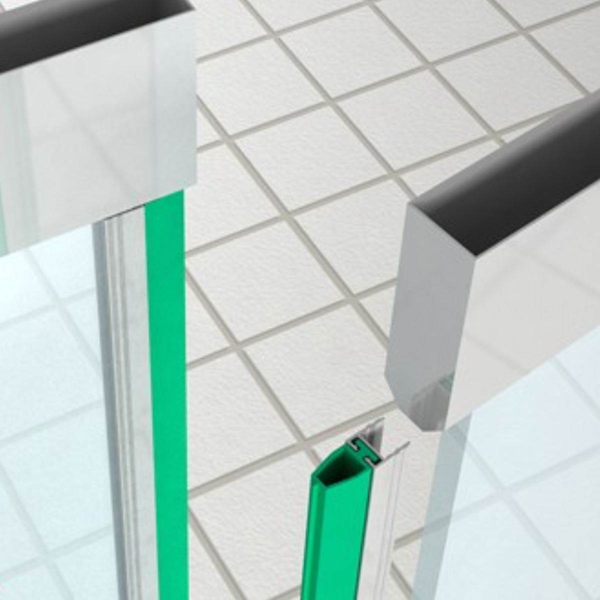 교체용 강화도어 손보호대 상가 유리문 손끼임방지 고무패킹 손낌방지 출입문 전용 틈막이, 1개 14,900원