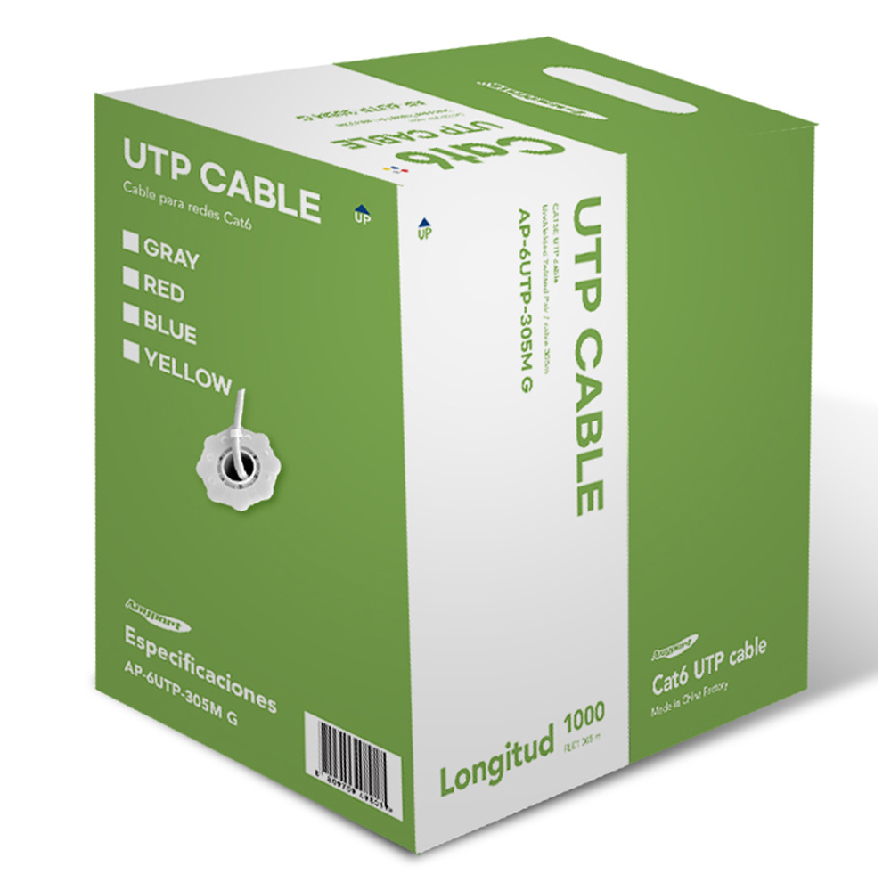 애니포트 Category 6 UTP 랜케이블, 그레이, 1개, 305m 45,500원