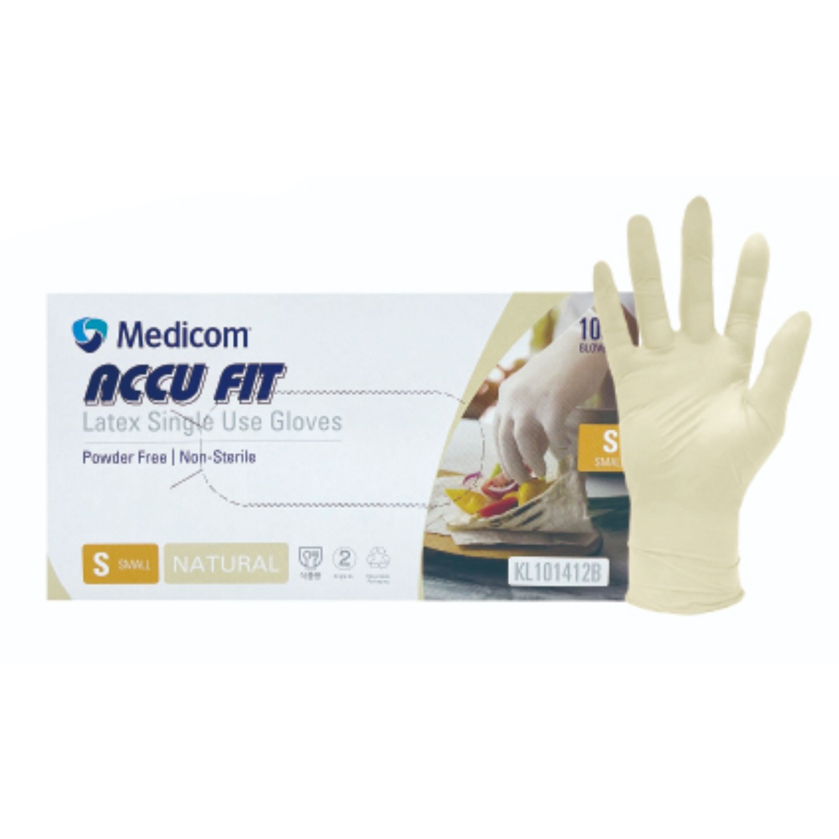 메디컴 아큐핏 라텍스 장갑 5.5g 아이보리 1박스(100매입 x 10통) 69,000원