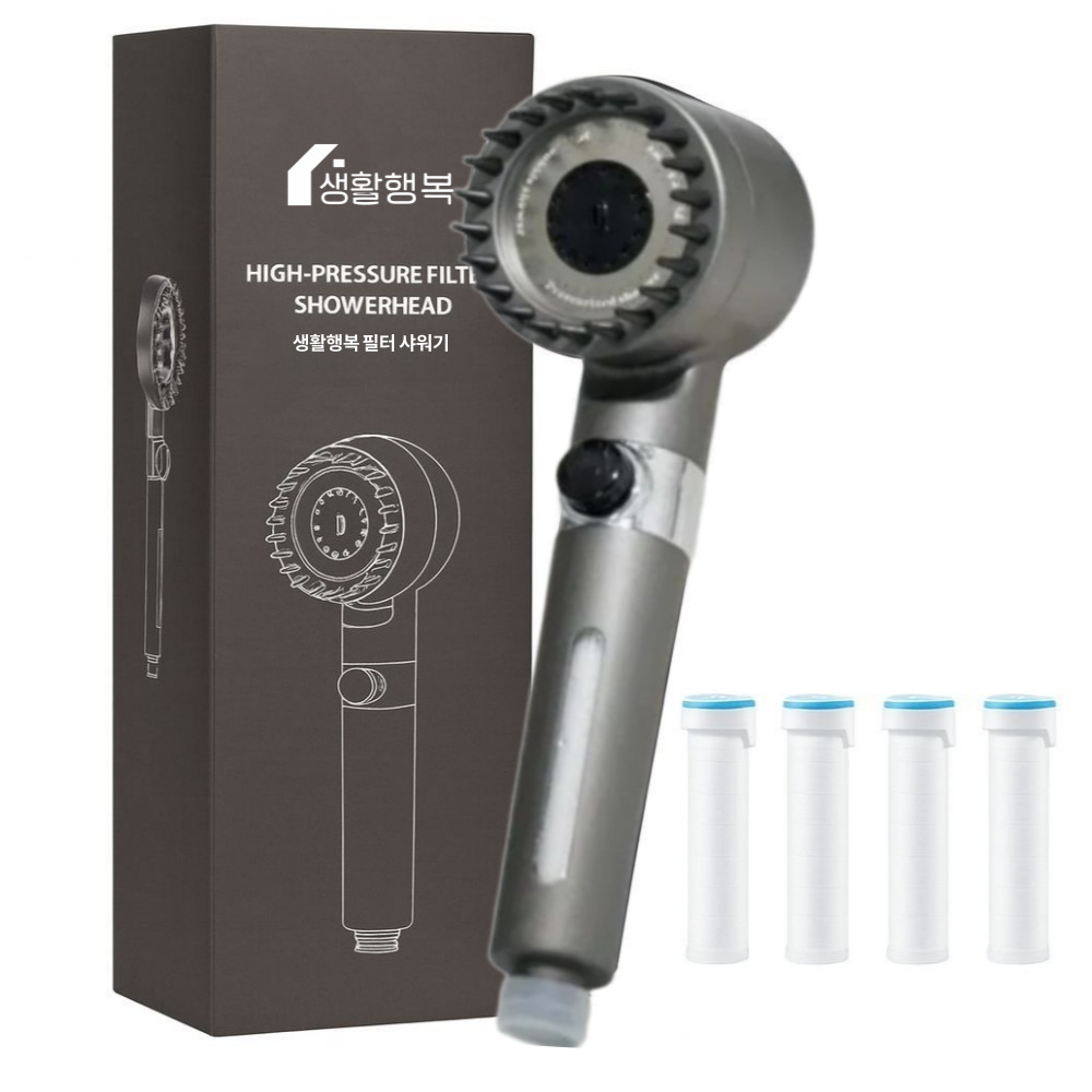 생활행복 고압 수압상승 필터 샤워기 헤드 23,900원