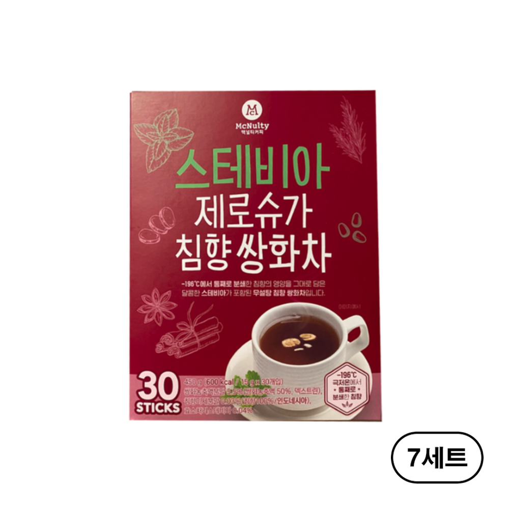 맥널티 스테비아 제로슈가 침향 쌍화차 30스틱 185,230원