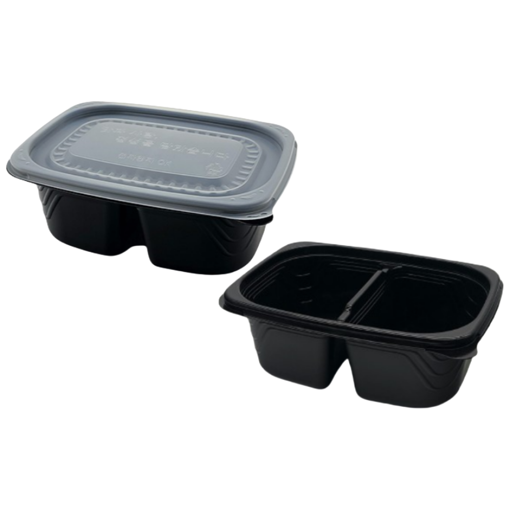 에스제이케미칼 2칸 죽용기 블랙 500개 세트 93,200원