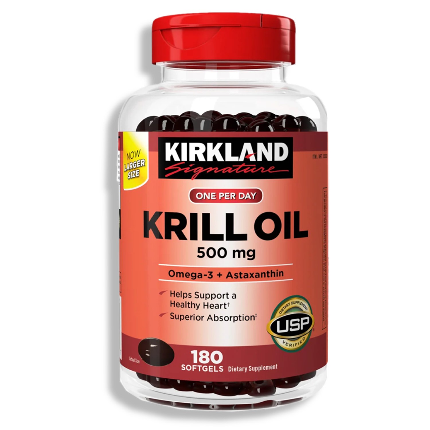 Kirkland 커클랜드 크릴오일 500mg 오메가-3 + 아스타잔틴 180소프트젤 1병 49,800원