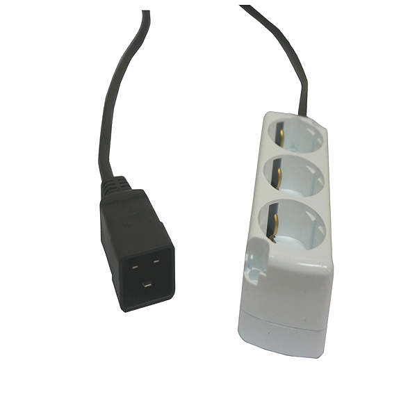 16A C20 to 3구 2m UPS 출력 케이블 (자체제작), 1개, 2m 45,000원