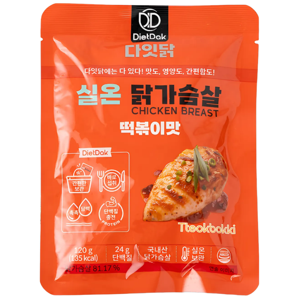 다잇닭 실온 닭가슴살 떡볶이맛 120g 60개, 60개, 120g 144,000원
