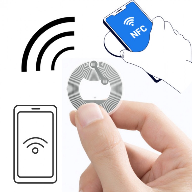 NFC 태크 스티커 카드 칩 NTAG 215 디지털 전자 명함 제작 NFCTAG [도어락 스마트 앱 사원증 라벨] 3,270원