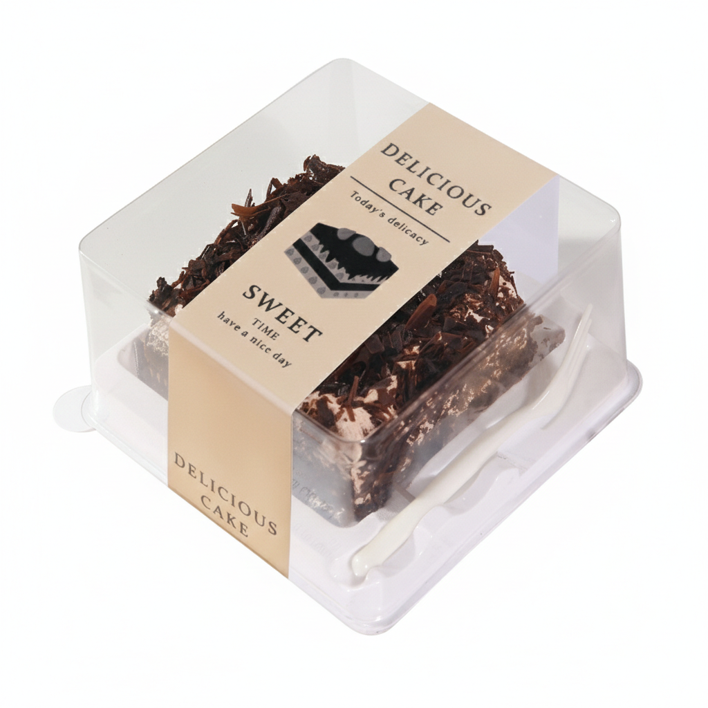 키친코디 포크포함 사각형 보틀케이크용기 티라미수케이스 투명 디저트 미니 무스 머핀 조각케이크 포장 13,900원