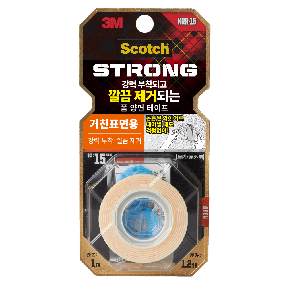 스카치 거친표면용 이지필 초강력 폼 양면테이프 15mm x 1m 95,760원
