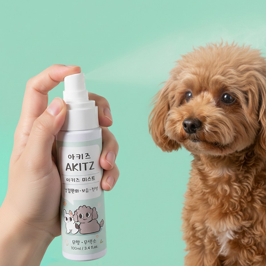 아키즈 천연미스트 털엉킴방지 냄새제거 보습제 펫미스트, 3개, 100g 45,000원