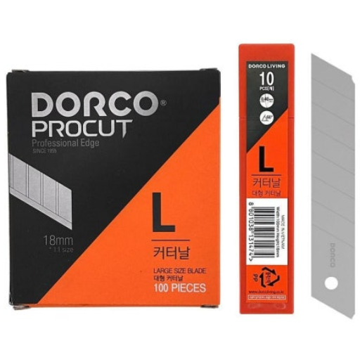 [도루코] 프로컷 L커터날 100입 1곽 3단 연마의 부드럽고 예리한 절삭력!!!, 1박스, 백색 14,000원