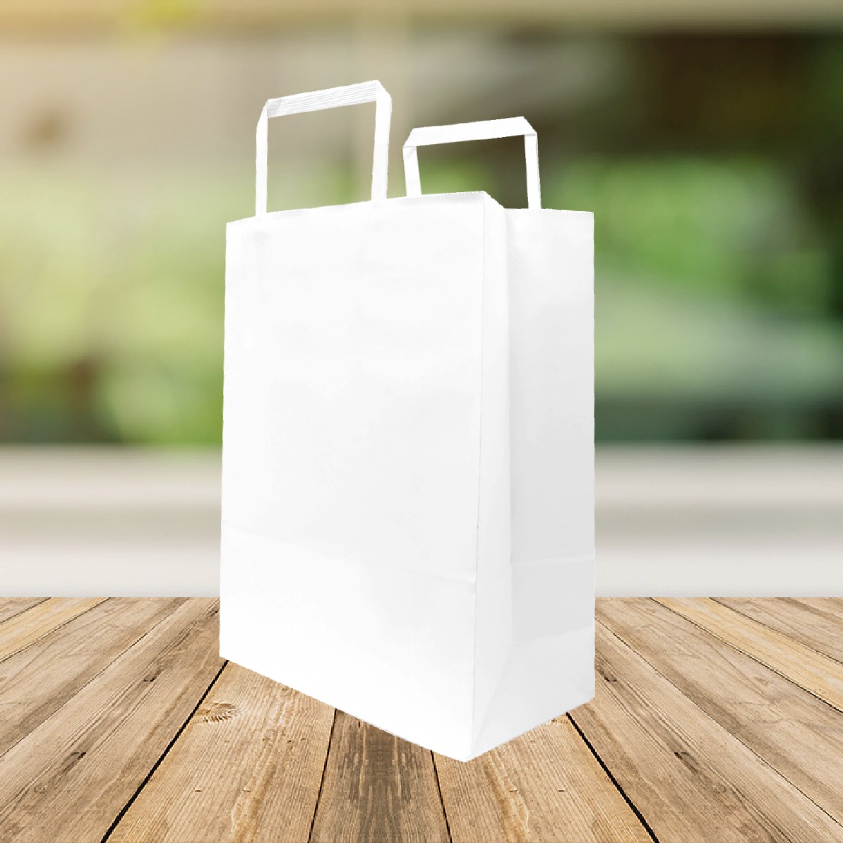 <100매> [무지 백색 쇼핑백 크기별 3종] 화이트 플랫 쇼핑백 140g 두꺼운쇼핑백, 흰색 21,980원